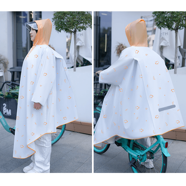レインウェア 自転車ポンチョ型レインコート