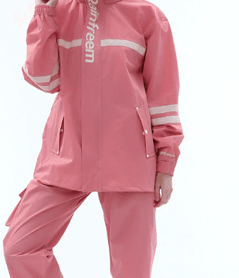 レインウェア 高視認性反射帯付き高機能防水上下セット