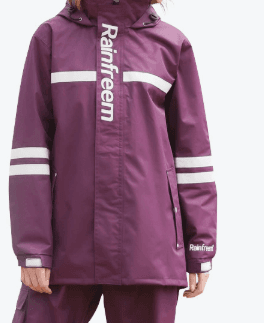 レインウェア 高視認性反射帯付き高機能防水上下セット