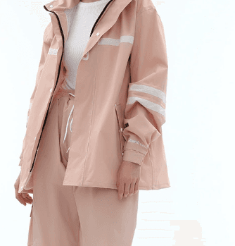 レインウェア 高視認性反射帯付き高機能防水上下セット