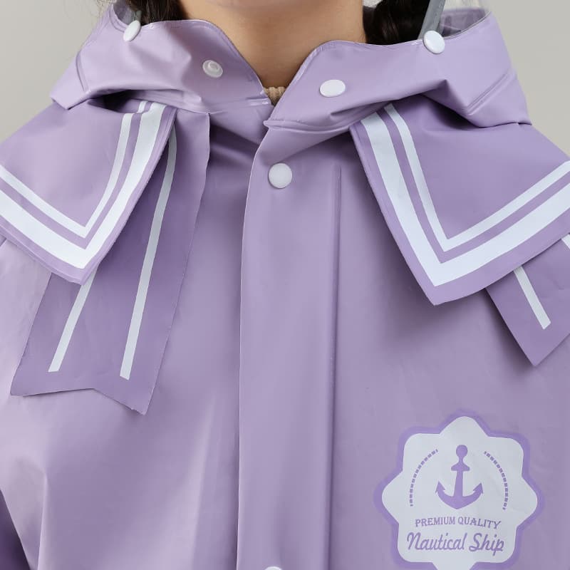 セーラー風学生レインウェア