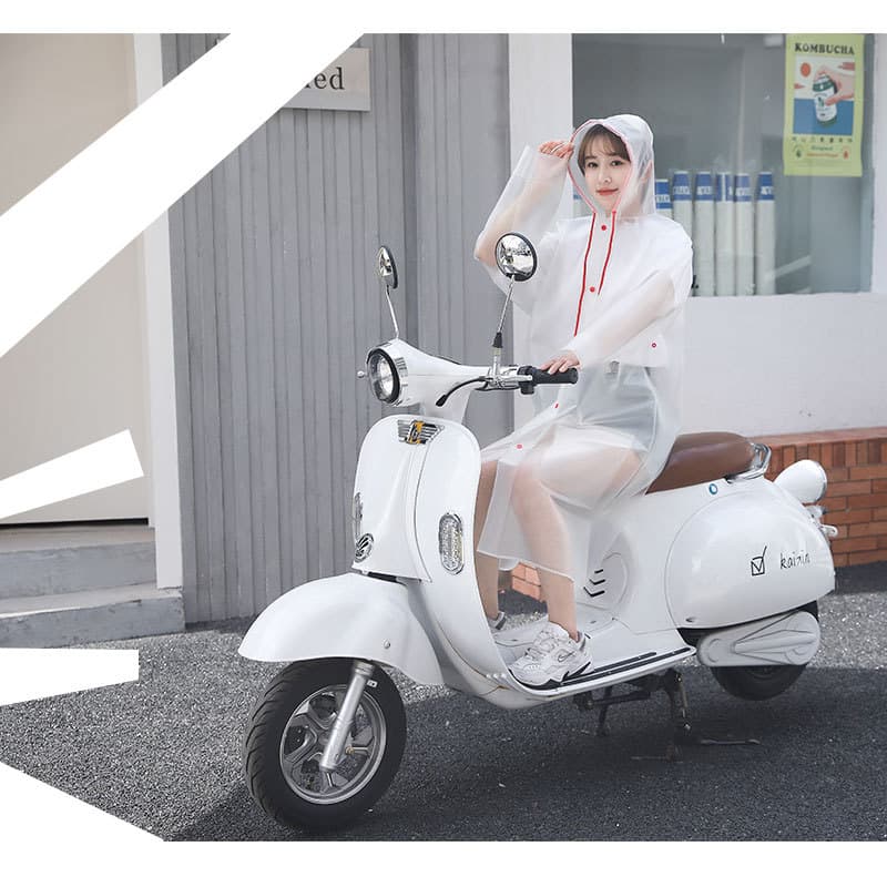 レインウェア シースルーレインコート 上品シルエット