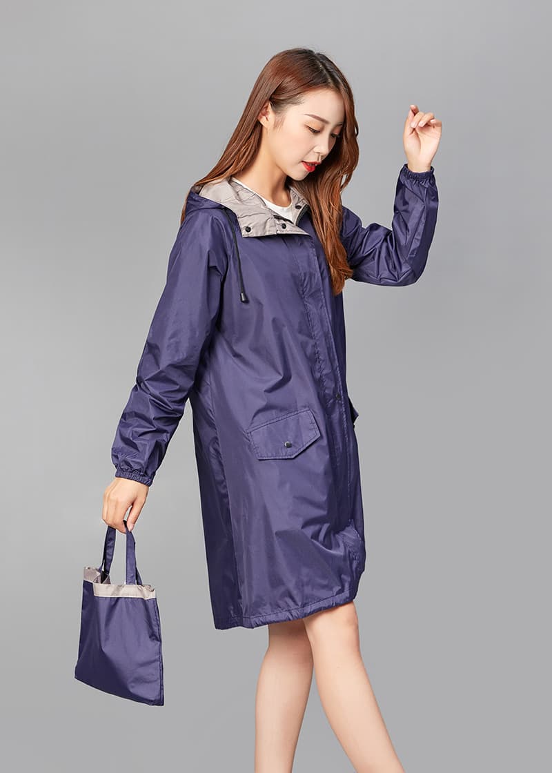レインウェア 携帯収納できるスマート婦人用レインコート