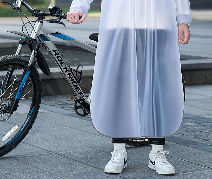 【売切】レインウェア 防水仕様 自転車専用ポンチョ