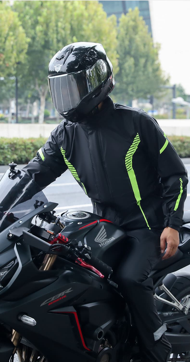 レインウェア バイク用防水安全プロテクションスーツ