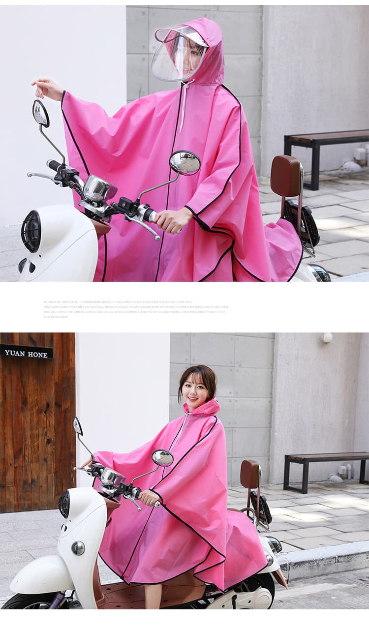 レインウェア 軽やか花びら風レインポンチョ