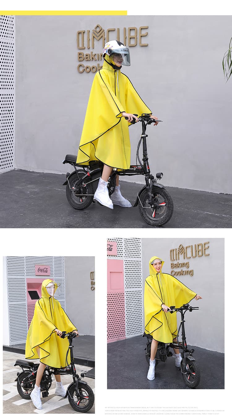 レインウェア 軽やか花びら風レインポンチョ