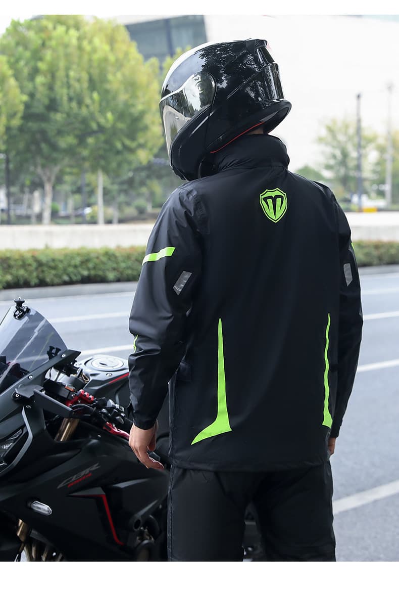 レインウェア バイク用防水安全プロテクションスーツ