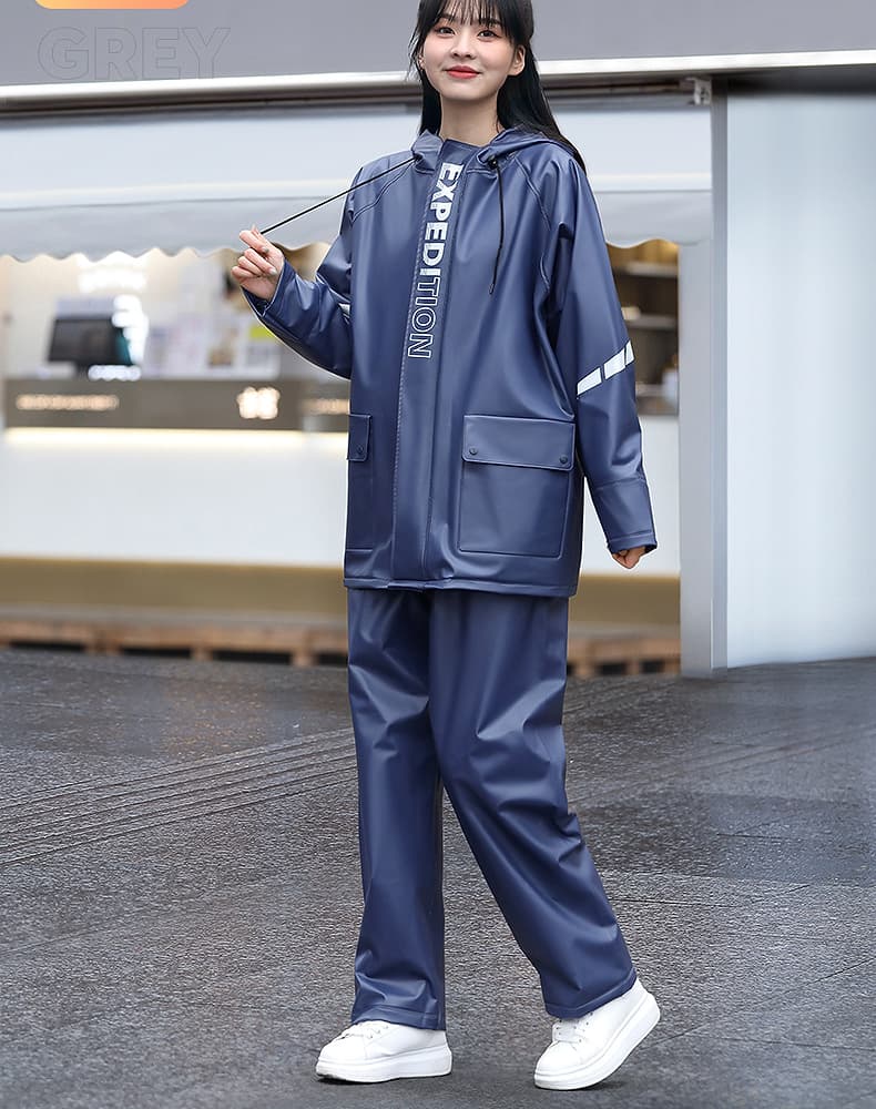 レインウェア 快適スタイリッシュ防水ツーピース