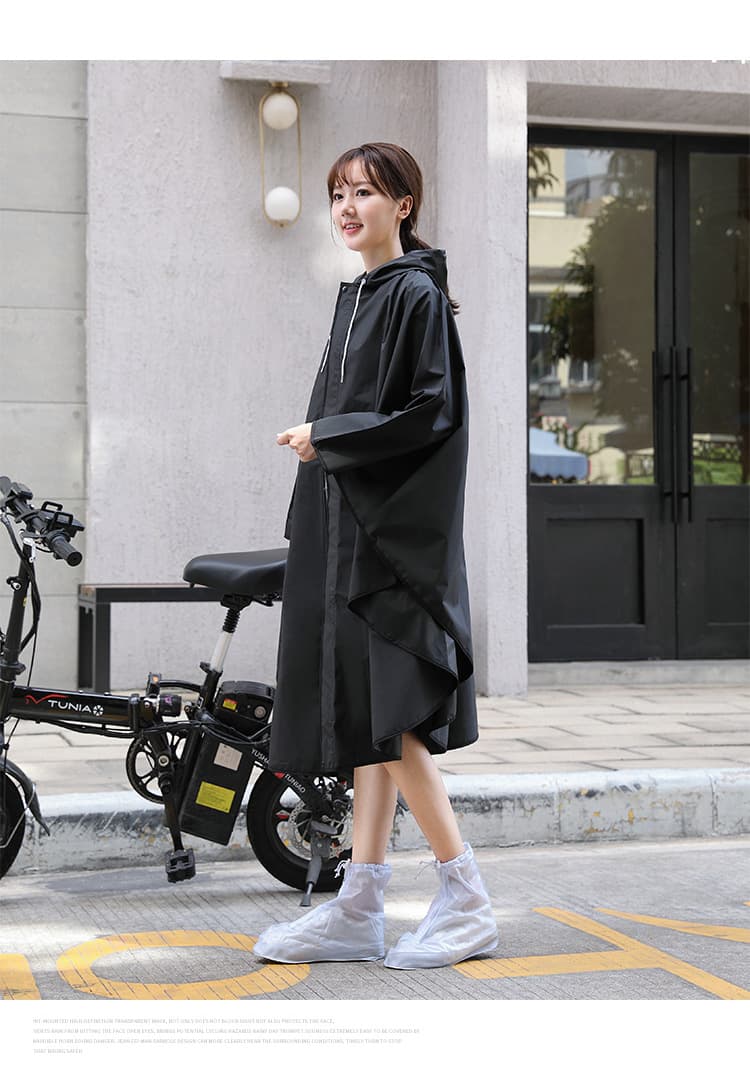 レインウェア 軽やか花びら風レインポンチョ