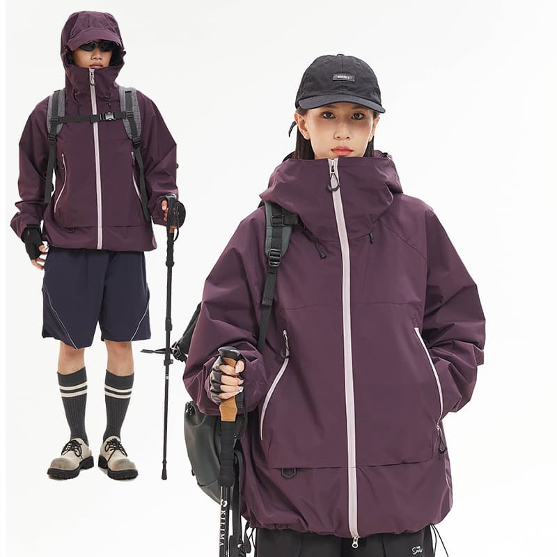 機能性アウトドア三層防水レインウェア