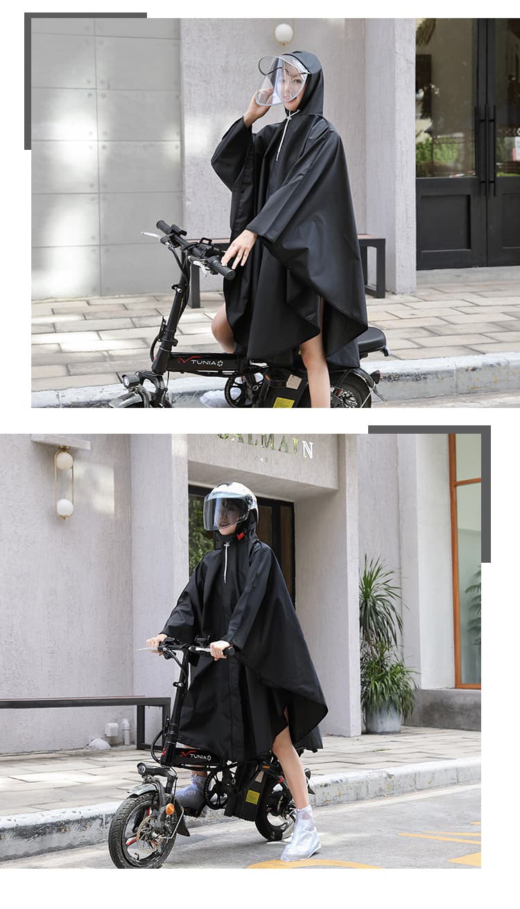 レインウェア 軽やか花びら風レインポンチョ