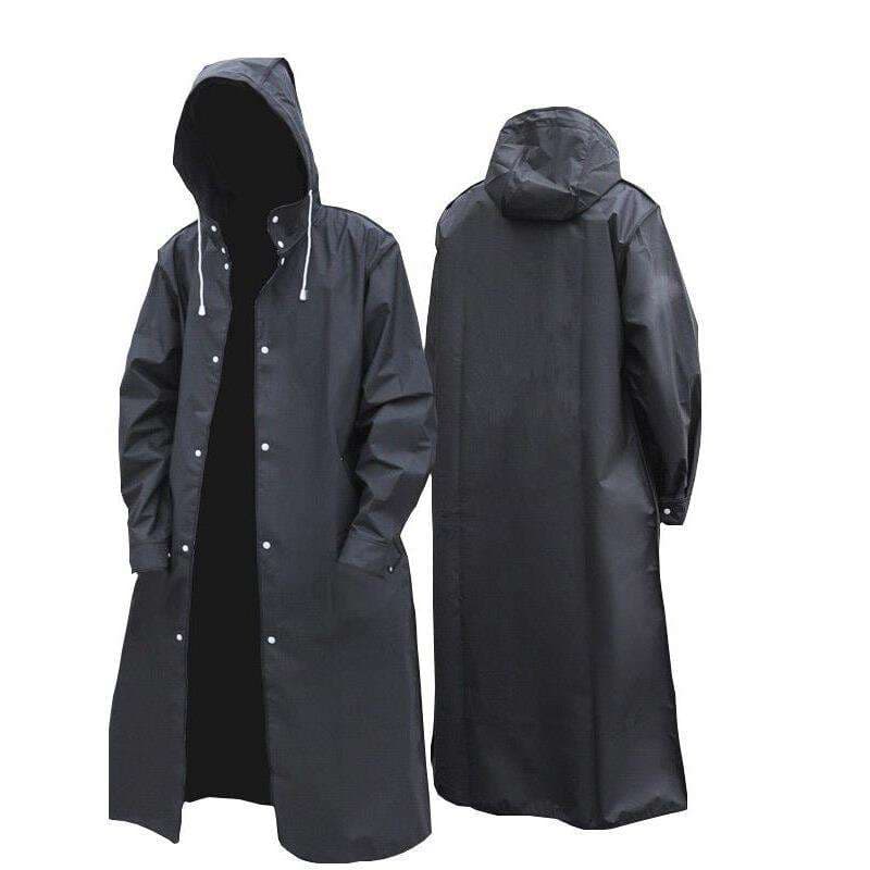 【売切】レインウェア シンプル大人の防水ロングコート