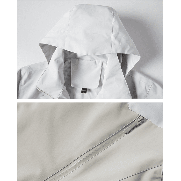 レインウェア アウトドア防水フードジャケット